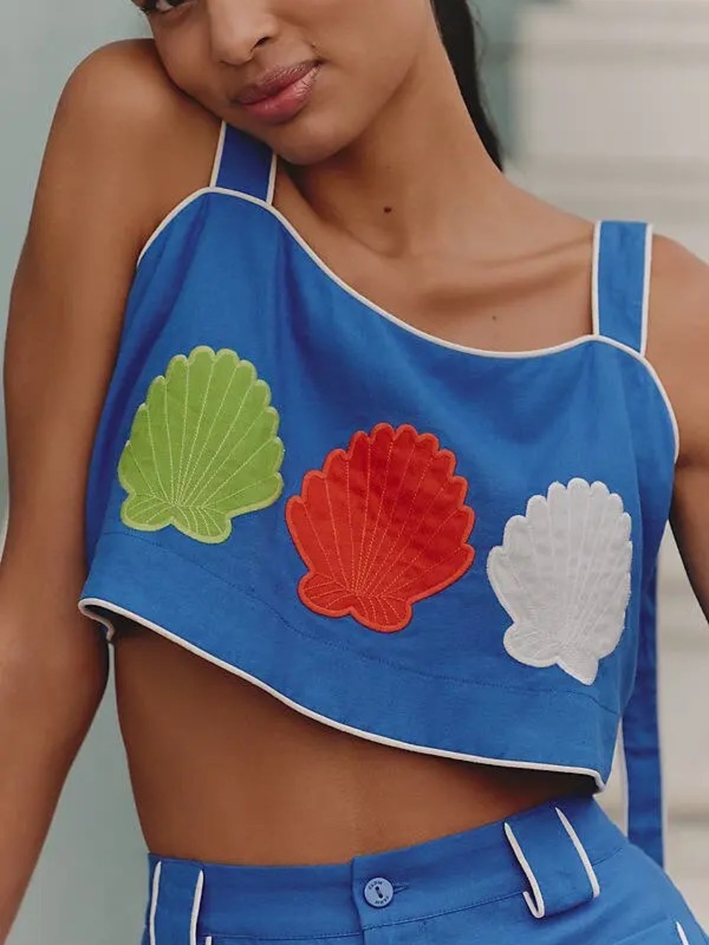 NWT Size L - Farm Rio Destination Embroidered Tank Top (US$ 98)